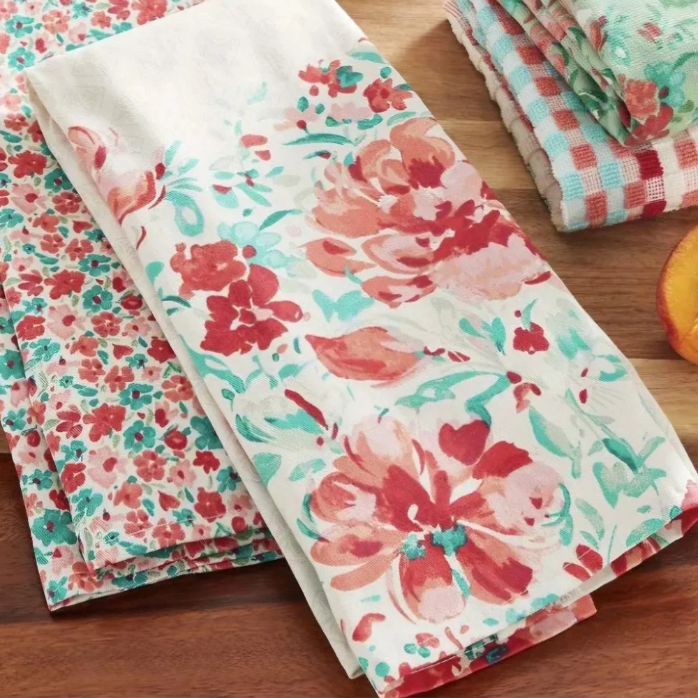 NWOT The Pioneer Woman Gorgeous Garden Cotton Kitchen Towel